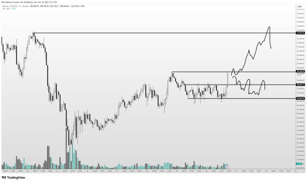 Биткоин вернулся к отметкам выше $90 000, Ethereum преодолел $3000 Биткоин вернулся к отметкам выше $90 000, Ethereum преодолел $3000